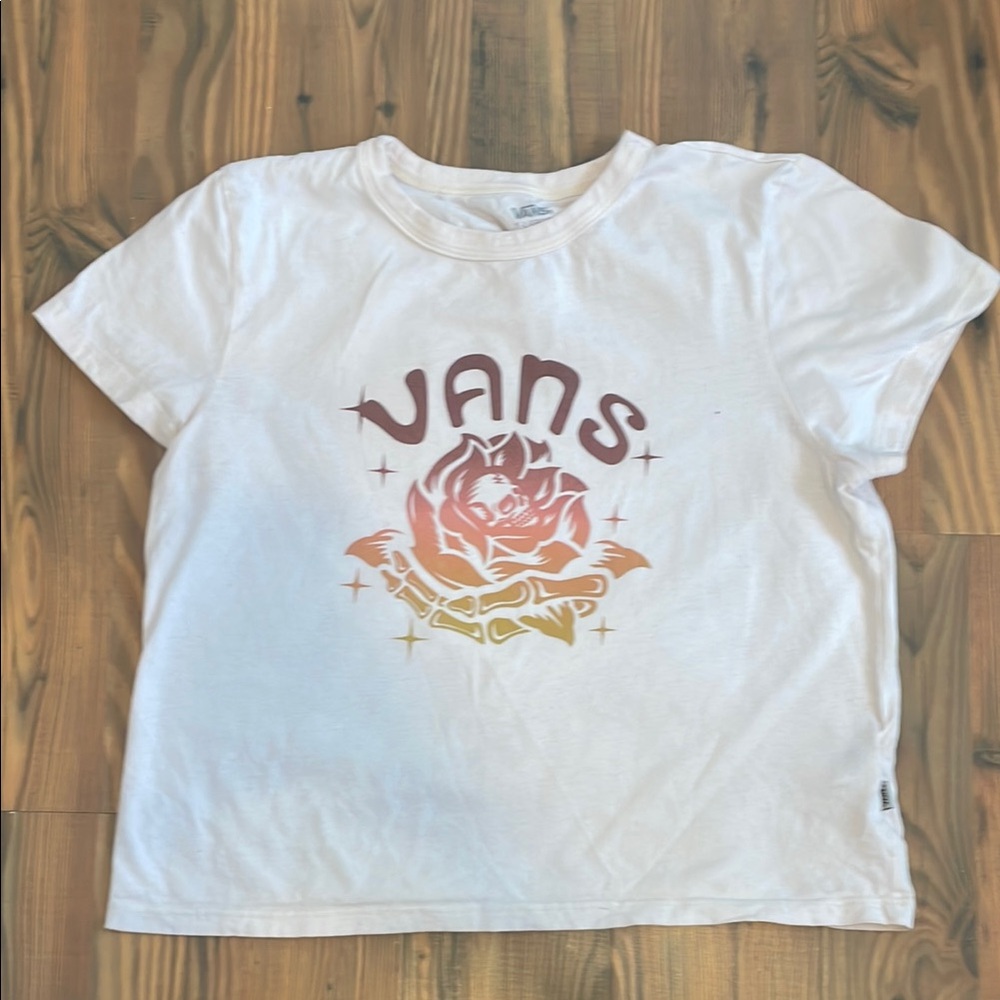 Vans White Short Sleeve Tees Classic Style